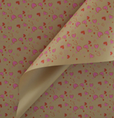 Package Flowers Kraft Wrapping Paper "Hearts 2" 72 A1 QUALIFERUS UPAK RU buy wholesale on M-Flowers