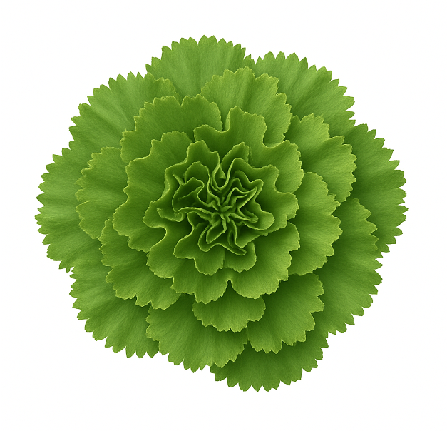 Carnation GREEN green 65 A1 QUALIFERUS Russia купить оптом на M-Flowers